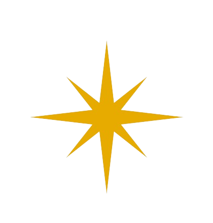 rose des vents présente sur le logo